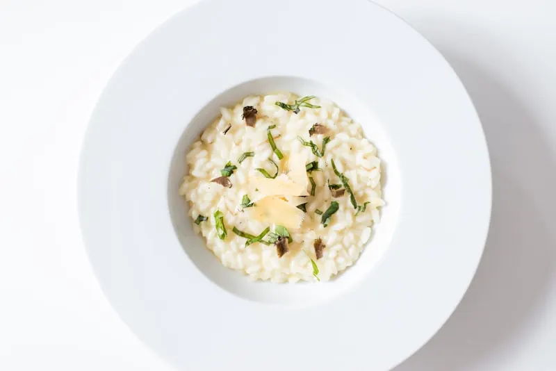Risotto de quinua y espárragos